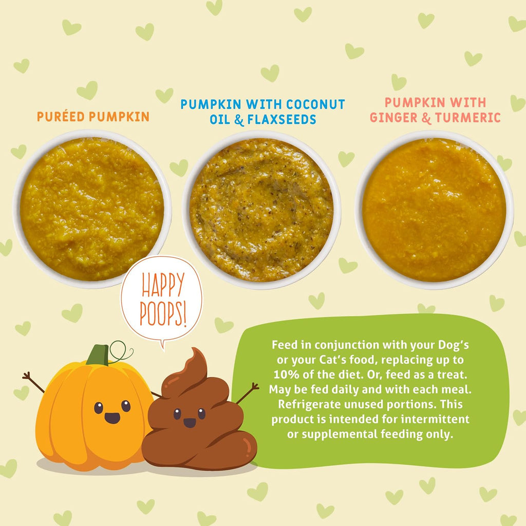 Weruva Pumpkin Patch Up! Pumpkin Pumpkin, What's Your Function Variety Pack for Dogs & Cats, 1.05oz Pouch - Dog.Dog.Cat.