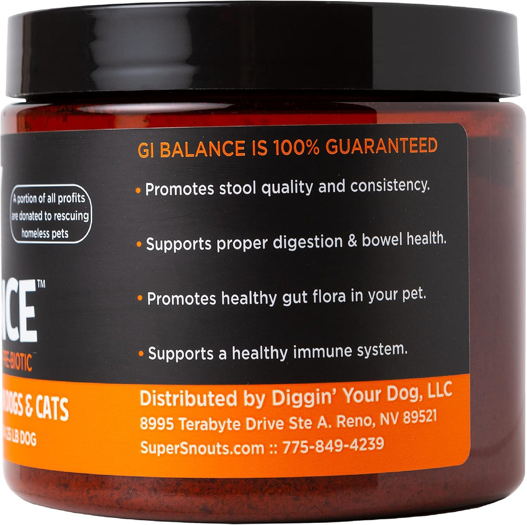 Super Snouts Supplements-GI Balance : 3.5 oz - Dog.Dog.Cat.