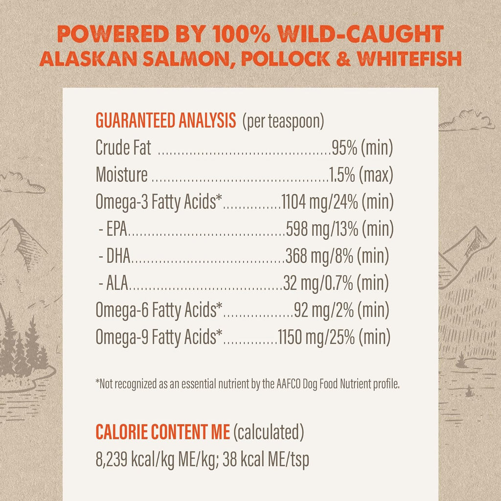 Grizzly Salmon Oil - Various Sizes Available - Dog.Dog.Cat.