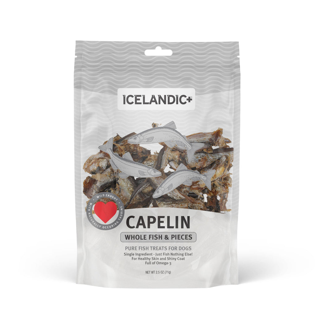 Icelandic+ - Icelandic+ Capelin Whole Fish & Pieces Dog Treat - Dog.Dog.Cat.