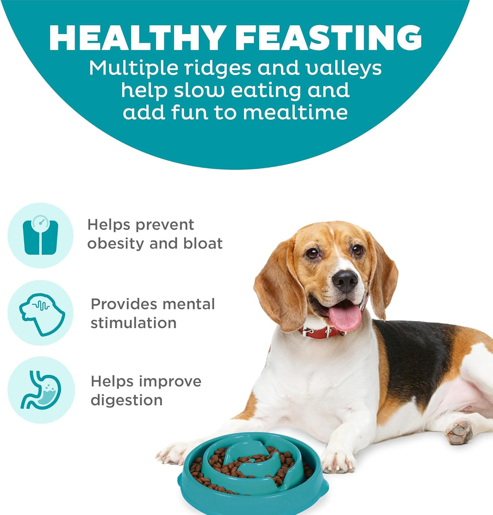 Outward Hound Fun Feeder Interactive Slow Feeder Bowl for Dogs - Dog.Dog.Cat.