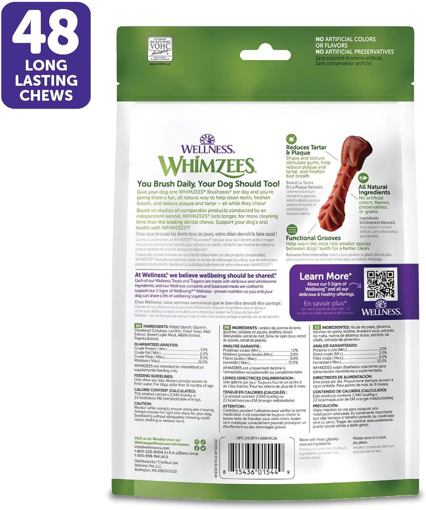 Whimzee Dental Daily Use Dental Treats for Dogs - Brushzees - Dog.Dog.Cat.