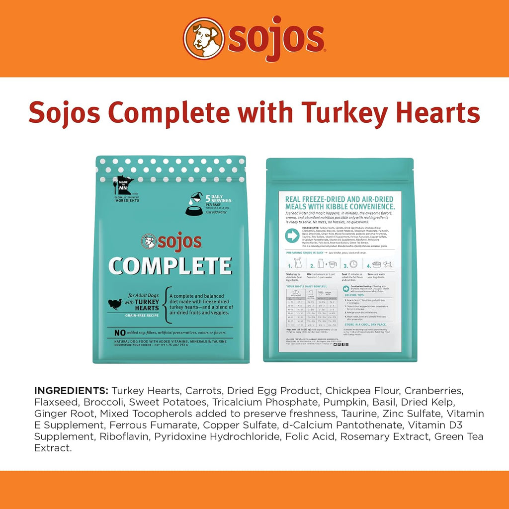 SOJOS Complete Adult Dog Food - Turkey - Dog.Dog.Cat.