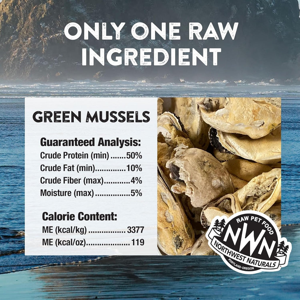 Northwest Natural Dog Treat-Mussels : 2 oz - Dog.Dog.Cat.