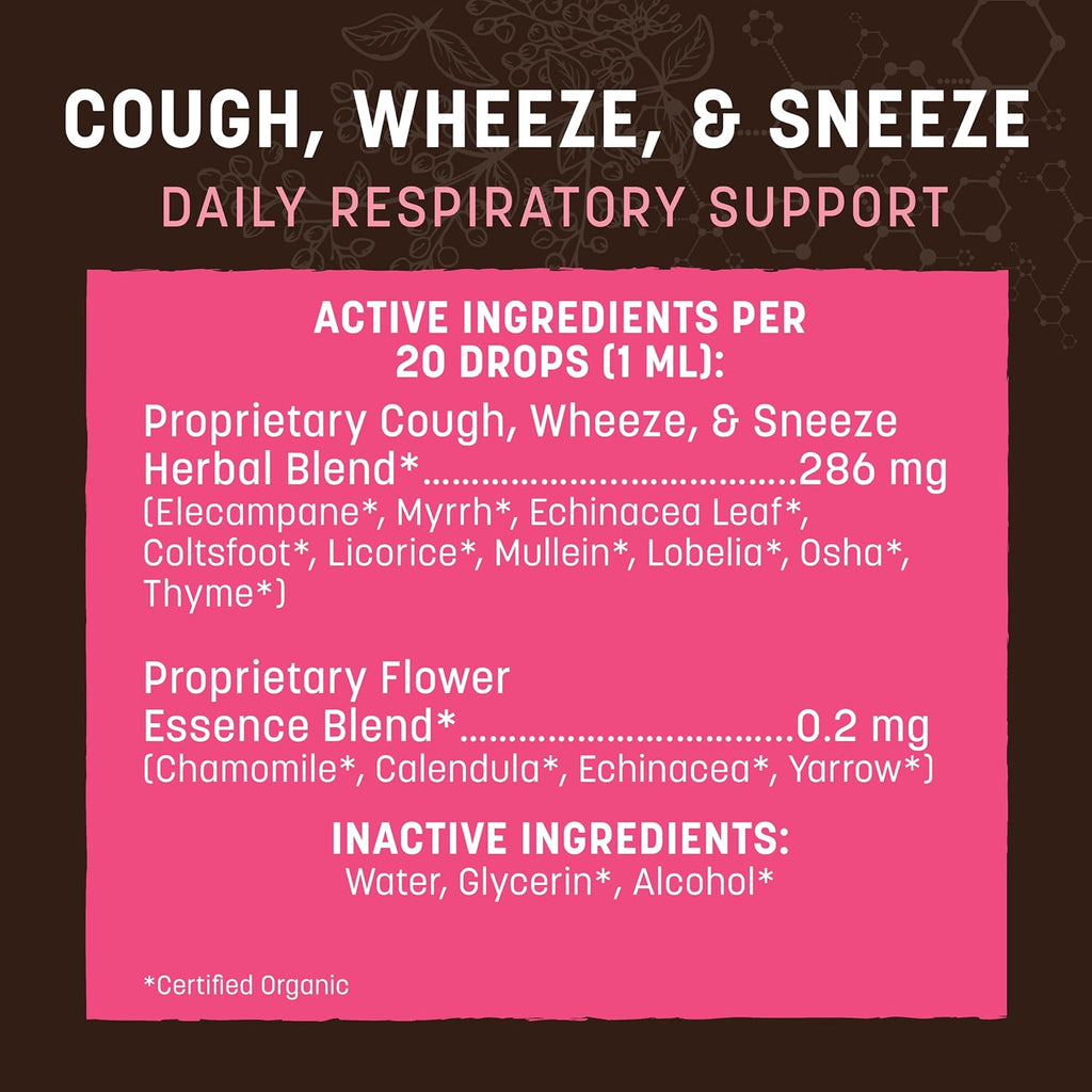 Earth Animal Supplement- Cough and Sneeze : 2 oz - Dog.Dog.Cat.