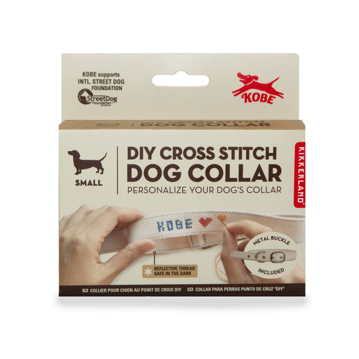 Kikkerland Design Inc - DIY Cross Stitch Dog Collar - Small