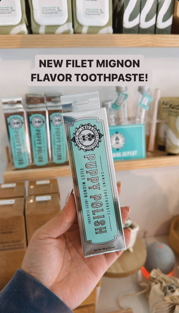 Wag & Bright Supply Co. - Puppy Polish Toothpaste - Filet Mignon (Beef) - Dog.Dog.Cat.