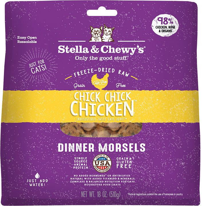Stella & Chewy's Freeze-Dried Raw Cat Food - Chicken - Dog.Dog.Cat.