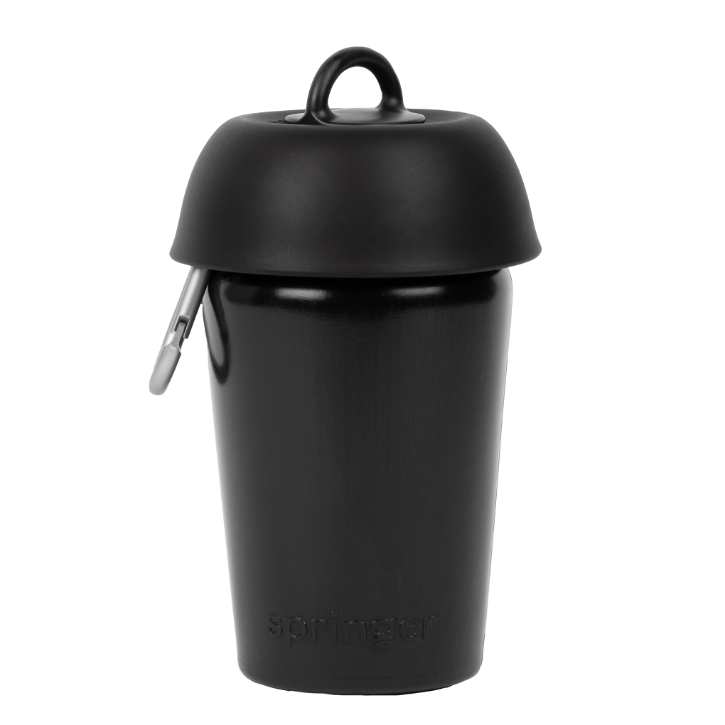 Dog Travel Water Bottle, 20oz, Flip Silicone - Dog.Dog.Cat.