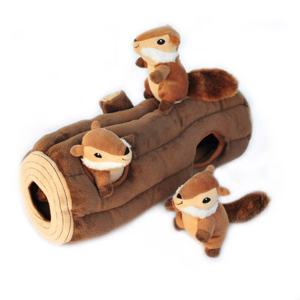 ZippyPaws Zippy Burrow Log - Dog.Dog.Cat.