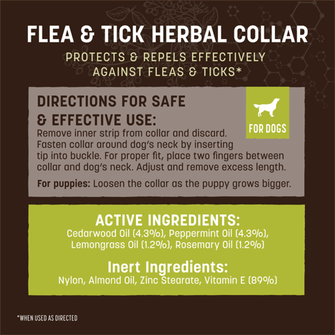 Dog Natures Protection Flea Tick Collar - Dog.Dog.Cat.
