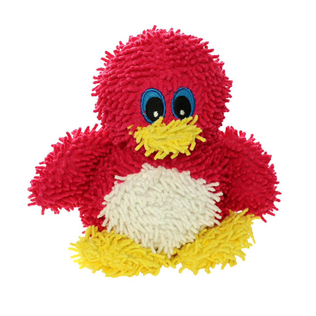Tuffy Dog Toys - VIP Products - Mighty Microfiber Ball Med Penguin, Durable, Squeaky Dog Toy - Dog.Dog.Cat.