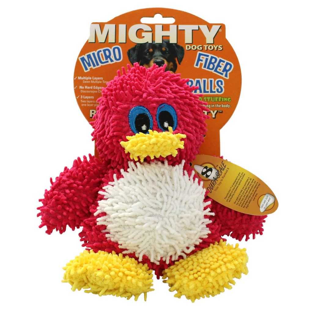 Tuffy Dog Toys - VIP Products - Mighty Microfiber Ball Med Penguin, Durable, Squeaky Dog Toy - Dog.Dog.Cat.