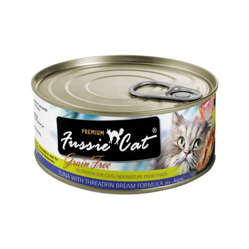 Fussie Cat Premium Natural Wet Cat Food, Grain Free Tuna with Threadfin Beam, 2.82 Ounces - Dog.Dog.Cat.