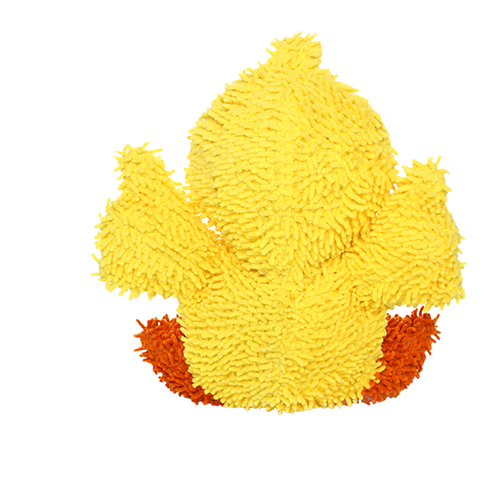 Tuffy Dog Toys - VIP Products - Mighty Microfiber Ball Duck, Durable, Squeaky Dog Toy - Dog.Dog.Cat.