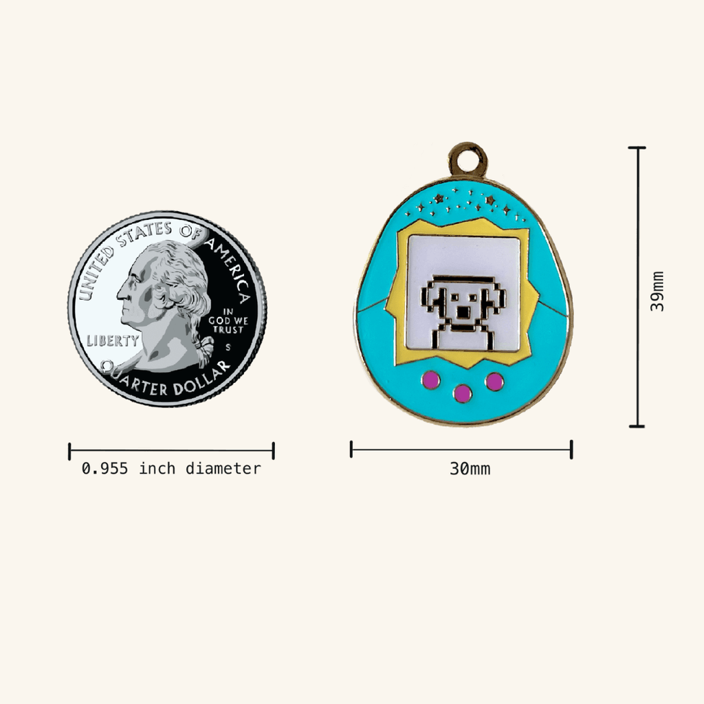 Tamagotchi Dog Pet ID Tag - Dog.Dog.Cat.