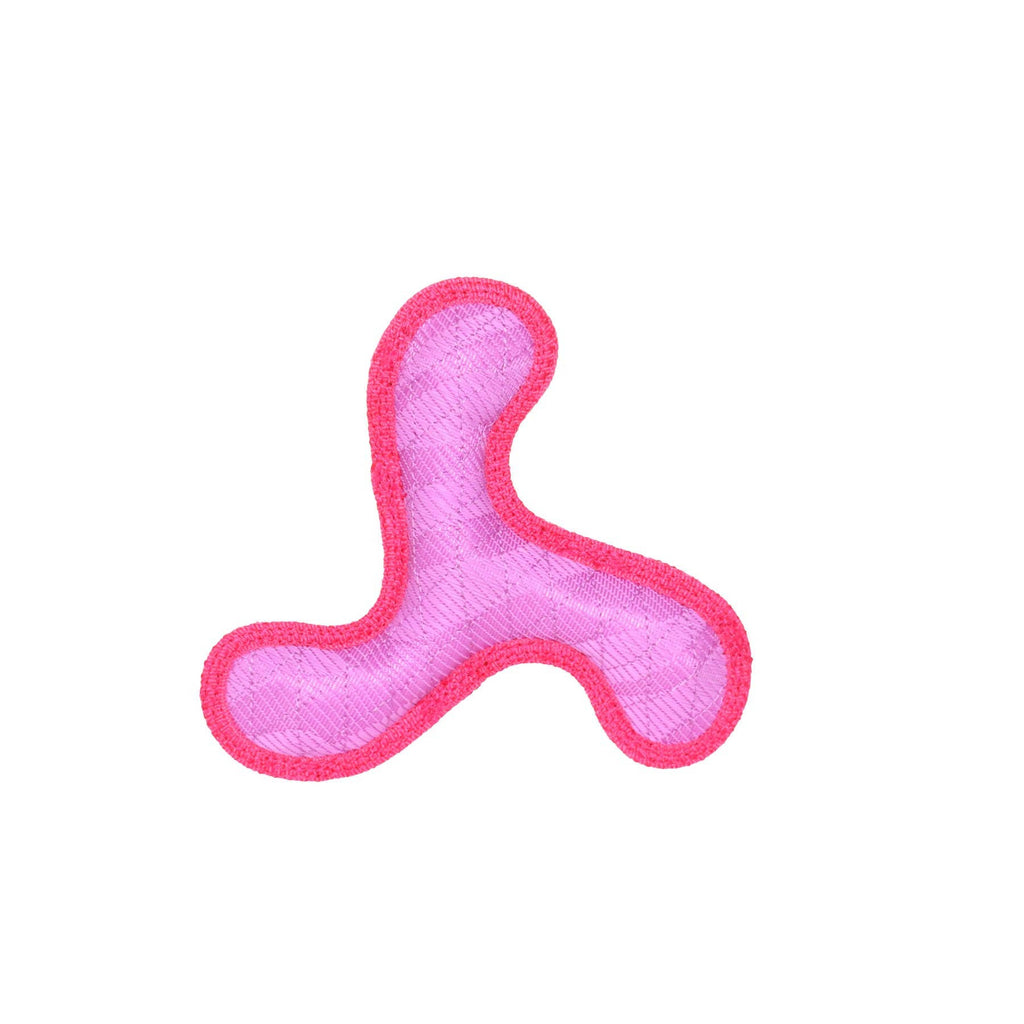 Tuffy Dog Toys - VIP Products - DuraForce Jr Boomerang - Pink, Durable, Squeaky Dog Toy - Dog.Dog.Cat.