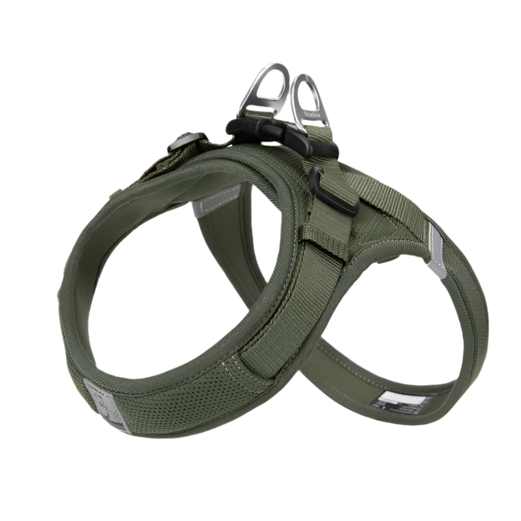TrueLove TLH3013 Mesh Dog Harness- Moss Green - Dog.Dog.Cat.