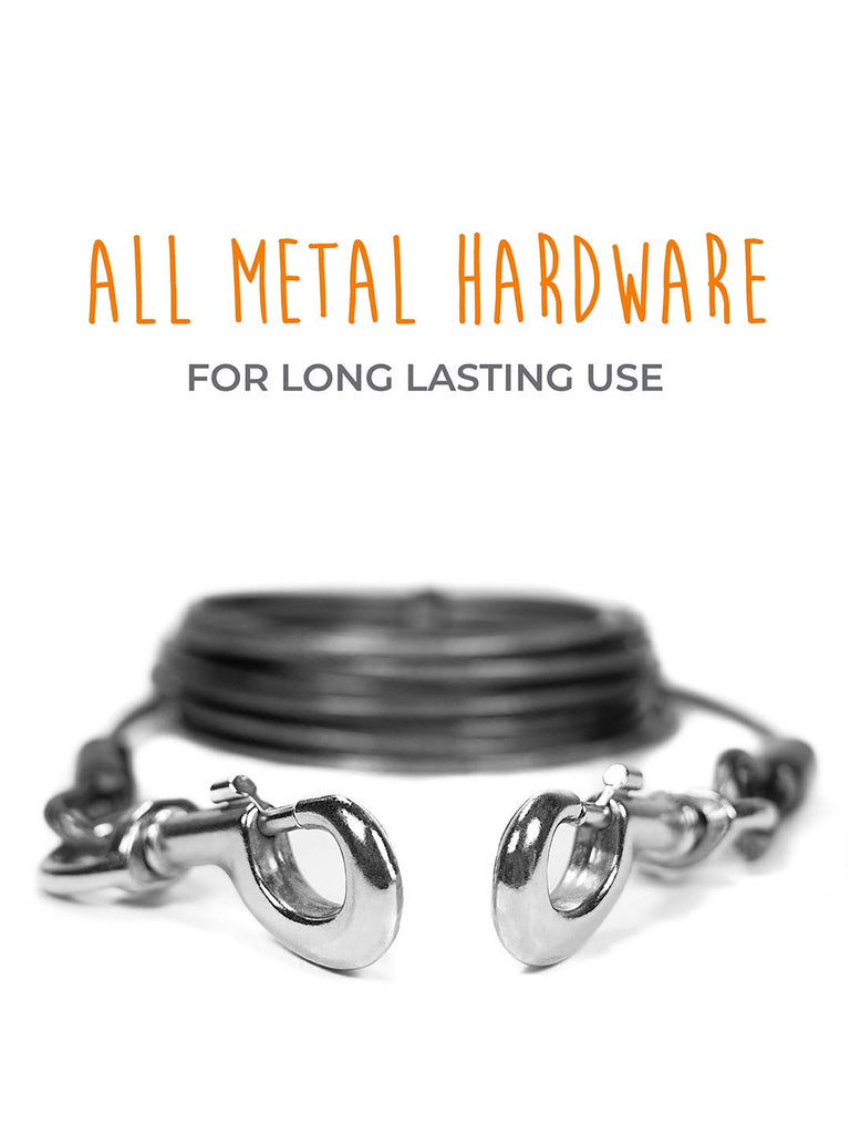 Mighty Paw - Tie Out Cable Leash 30' XL - Dog.Dog.Cat.