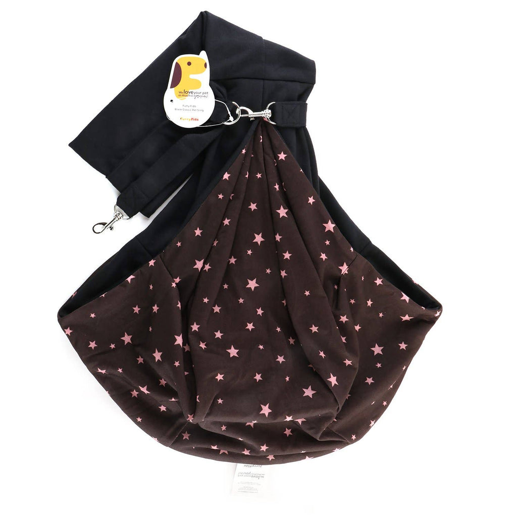 Furry Fido Pet Supplies - Furry Fido Classic Pet Sling - Black - Dog.Dog.Cat.