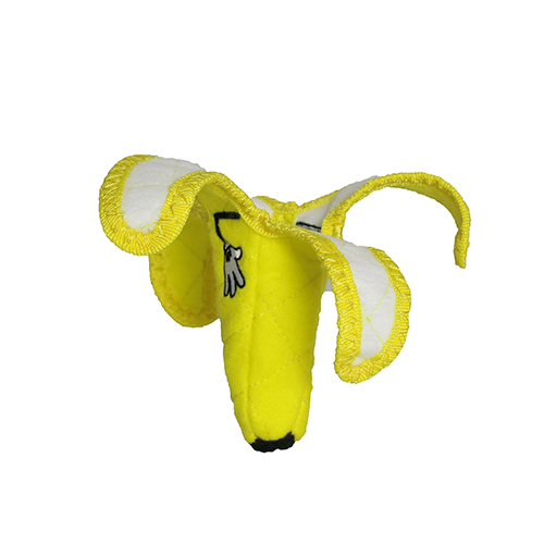 Tuffy Dog Toys - VIP Products - Tuffy Funny Food Banana, Durable, Squeaky Dog Toy 2-in-1 - Dog.Dog.Cat.
