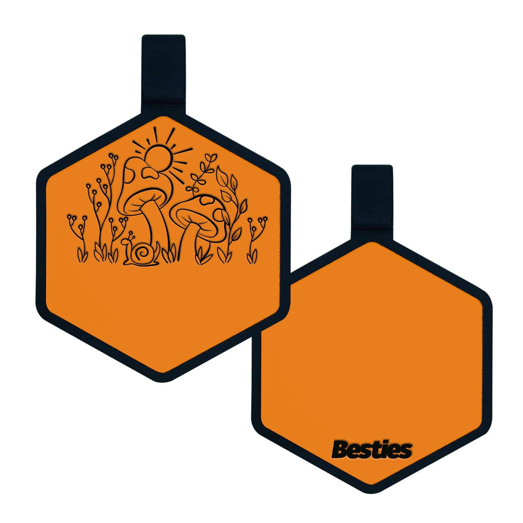 Besties Pets - Fantastic Fungi Silicone Dog ID Tag - Dog.Dog.Cat.