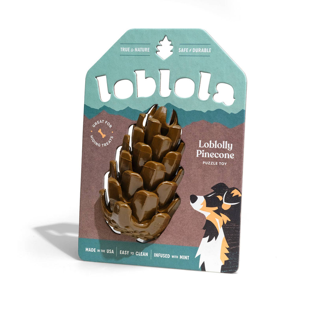 Loblolly Pinecone Puzzle Toy - Dog.Dog.Cat.