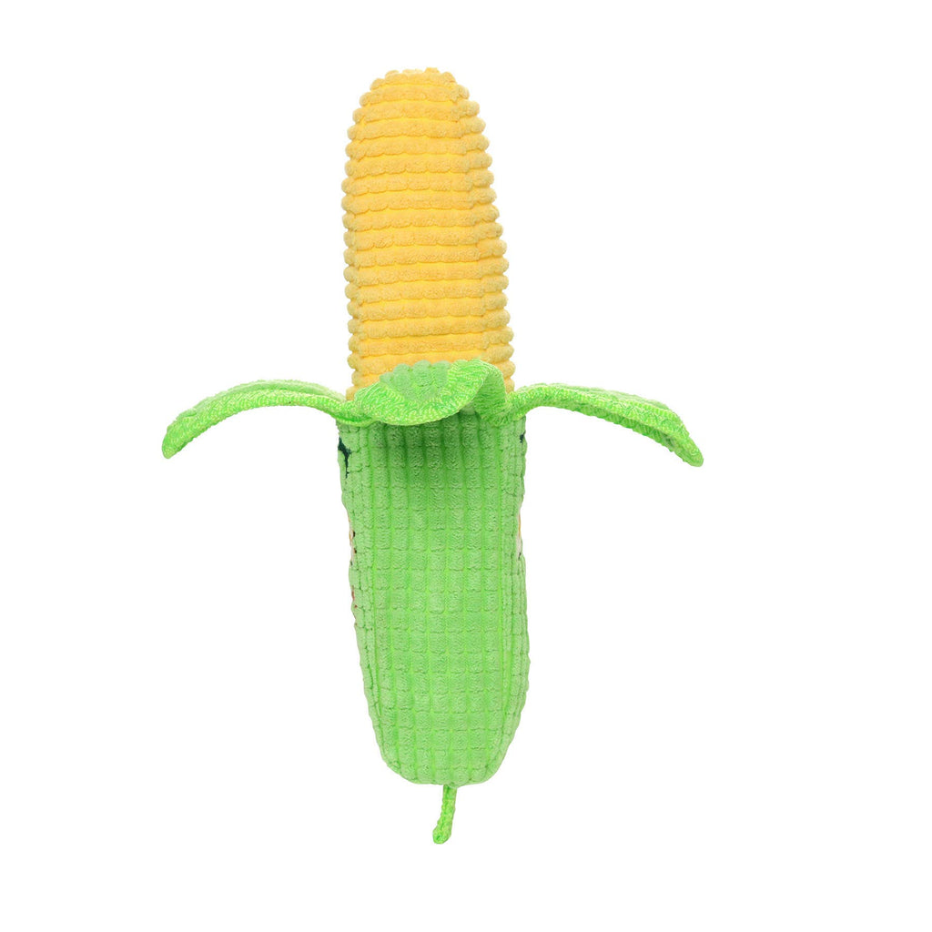 Tuffy Dog Toys - VIP Products - Tuffy Funny Food Corn, Durable, Squeaky Dog Toy 2-in-1 - Dog.Dog.Cat.