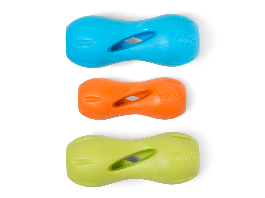 West Paw - Qwizl® Dog Puzzle Treat-Dispensing Enrichment Toy - Dog.Dog.Cat.