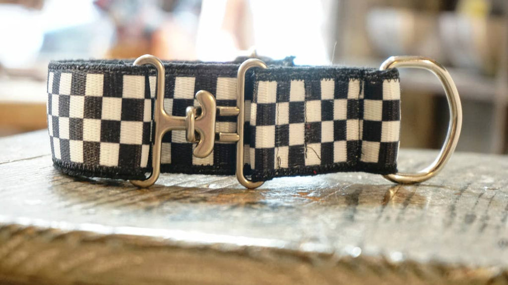 hundsfutter - “Como Vans” 4 cm necklace black and white - Dog.Dog.Cat.