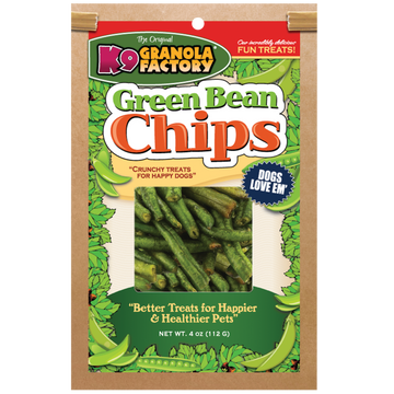 K9 Granola Factory - Chip Collection, Green Bean Chips For Dogs, 4oz - Dog.Dog.Cat.