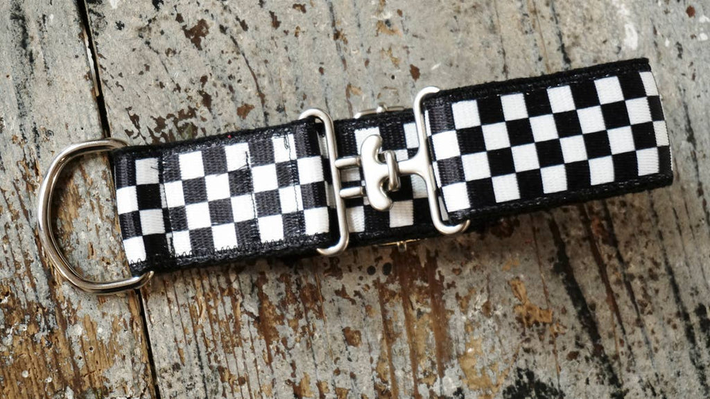 hundsfutter - “Como Vans” 4 cm necklace black and white - Dog.Dog.Cat.
