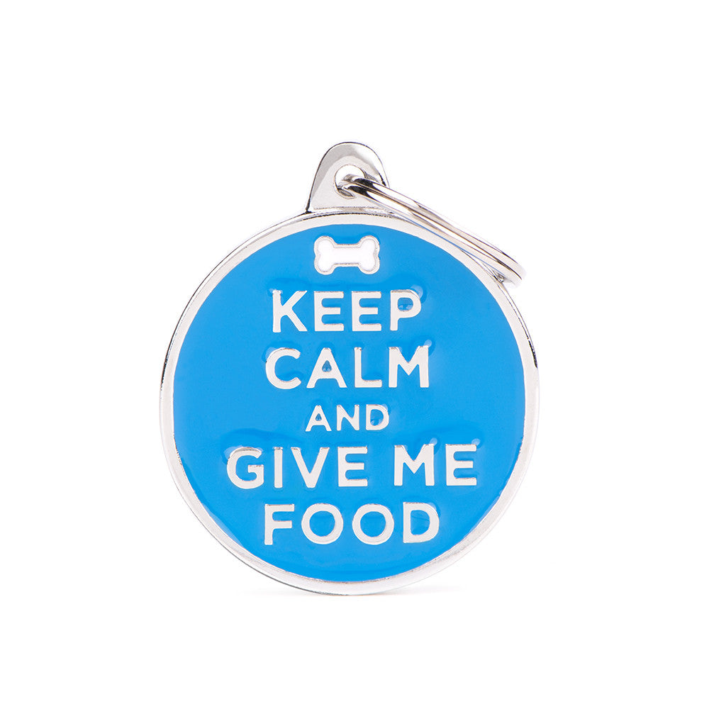 Charms Keep Calm/Food ID Tag - MyFamily - Dog.Dog.Cat.