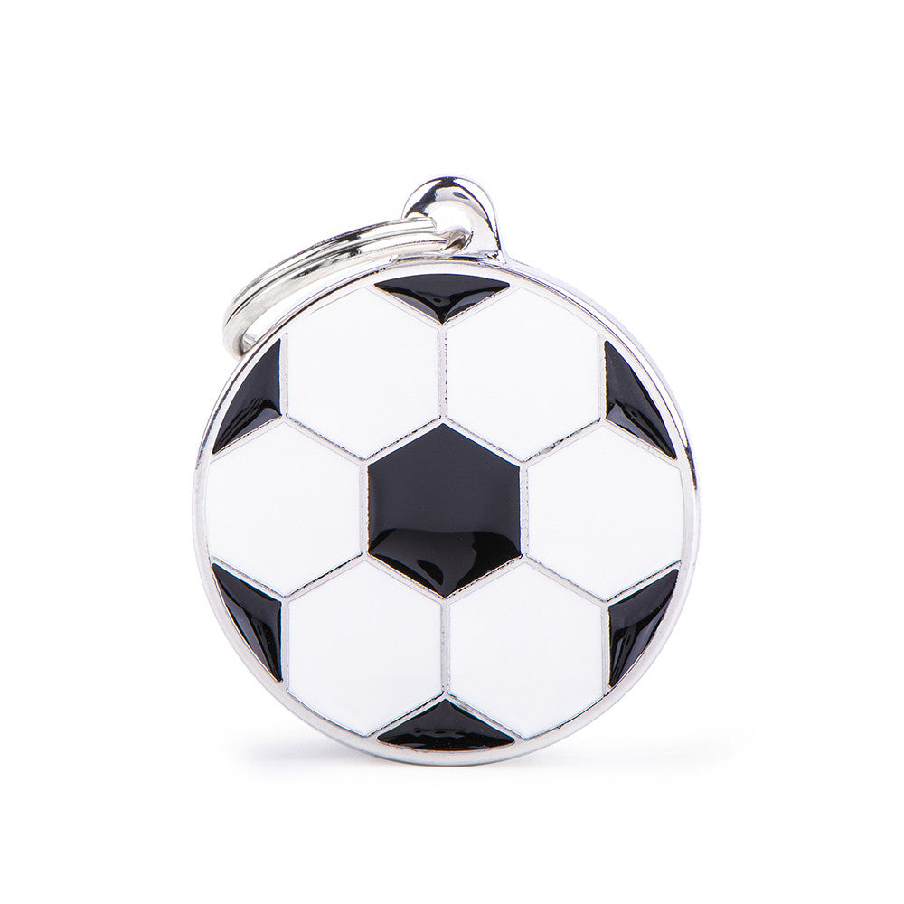 Charms Big Soccer Ball ID Tag - MyFamily - Dog.Dog.Cat.