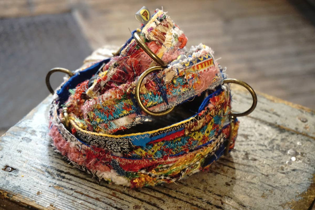 hundsfutter - Unique "patchwork1" dog collars - box with 4 sizes - Dog.Dog.Cat.