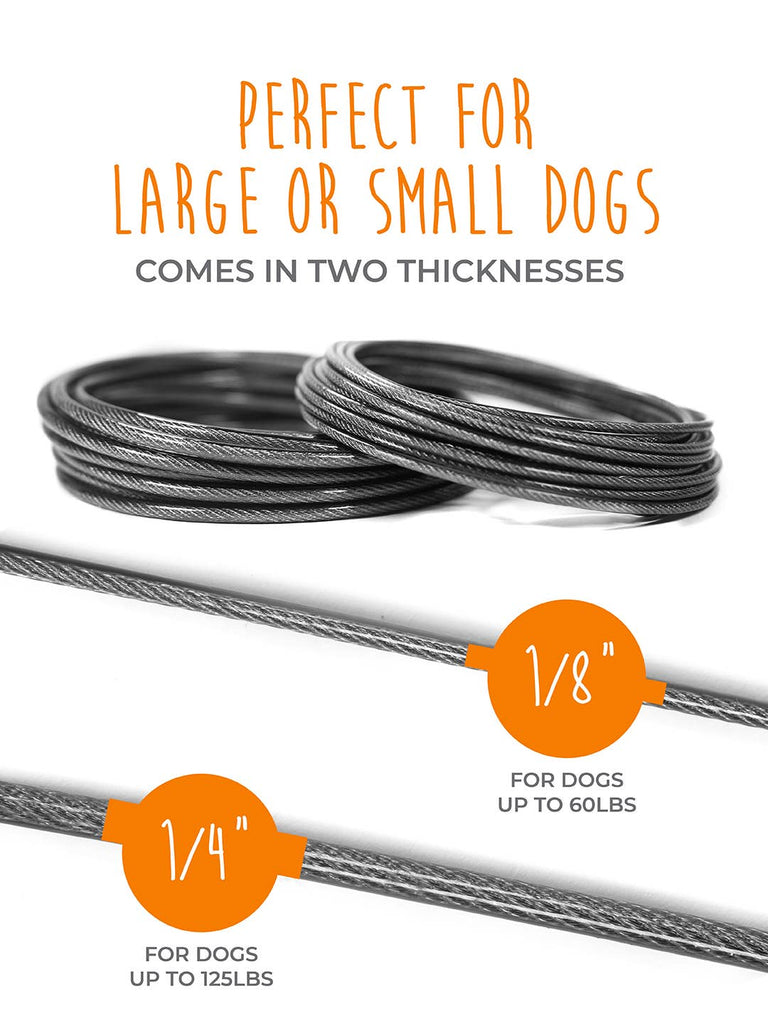 Mighty Paw - Tie Out Cable Leash 30' XL - Dog.Dog.Cat.