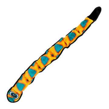 Outward Hound Invincibles Snake Durable Plush Toy Orange XL - Dog.Dog.Cat.