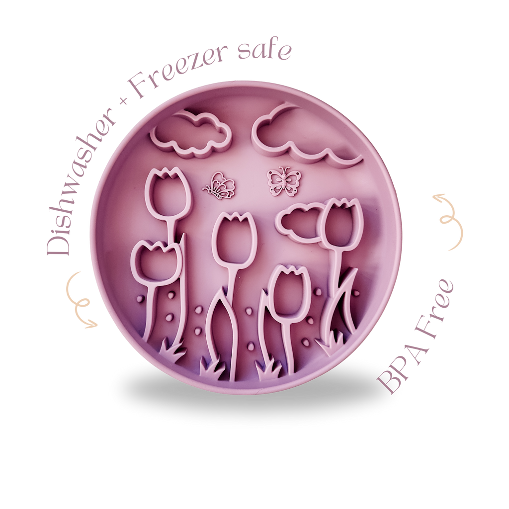 Tulip Slow Feeder Plum - Dog.Dog.Cat.