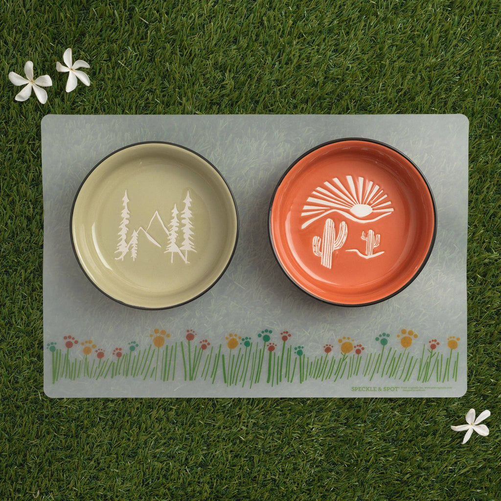 Speckle and Spot by Ore’ Originals - Pet Bowl | Desert Adventure - Dog.Dog.Cat.