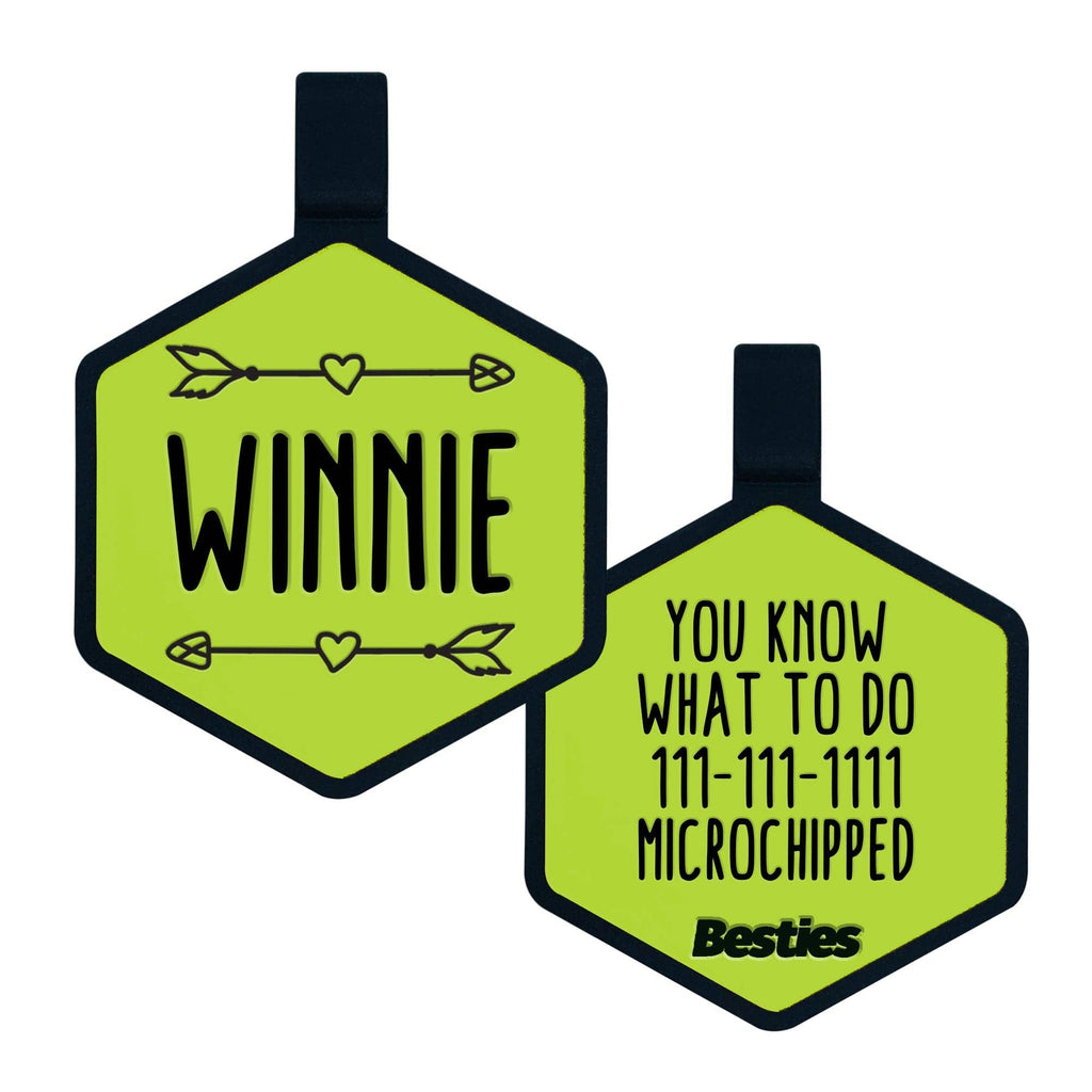 Besties Pets - Wild One Silicone Dog ID Tag - Dog.Dog.Cat.