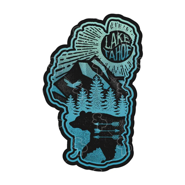 Sticker Pack Sticker SM-Lake Tahoe  Outline Black : SM - Dog.Dog.Cat.