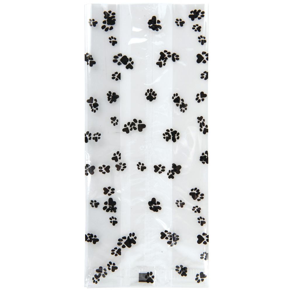 Cellophane Paw Print Bags - Dog.Dog.Cat.