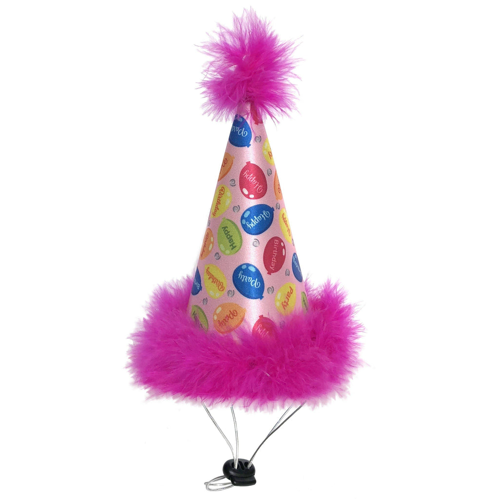 Party Time Pink Party Hat with SnugFit® - Dog.Dog.Cat.