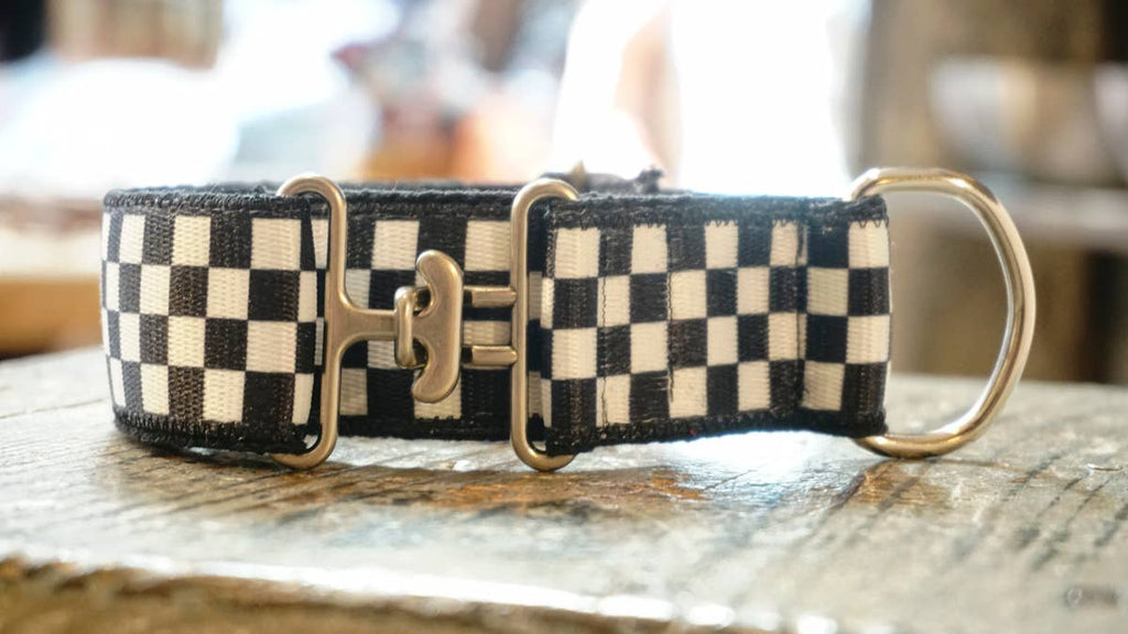 hundsfutter - “Como Vans” 4 cm necklace black and white - Dog.Dog.Cat.