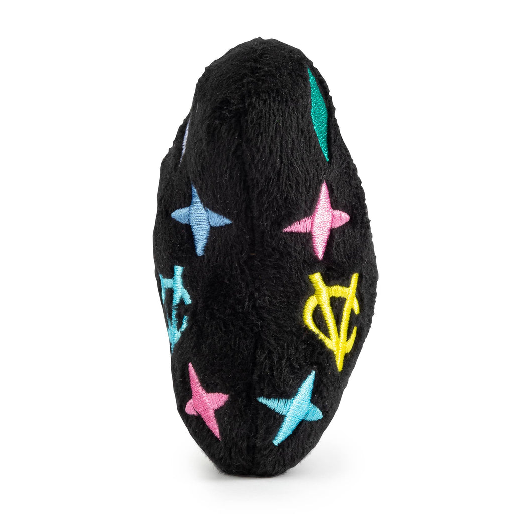 Black Monogram Chewy Vuiton Bone Squeaker Dog Toy: Small / Mini - Dog.Dog.Cat.