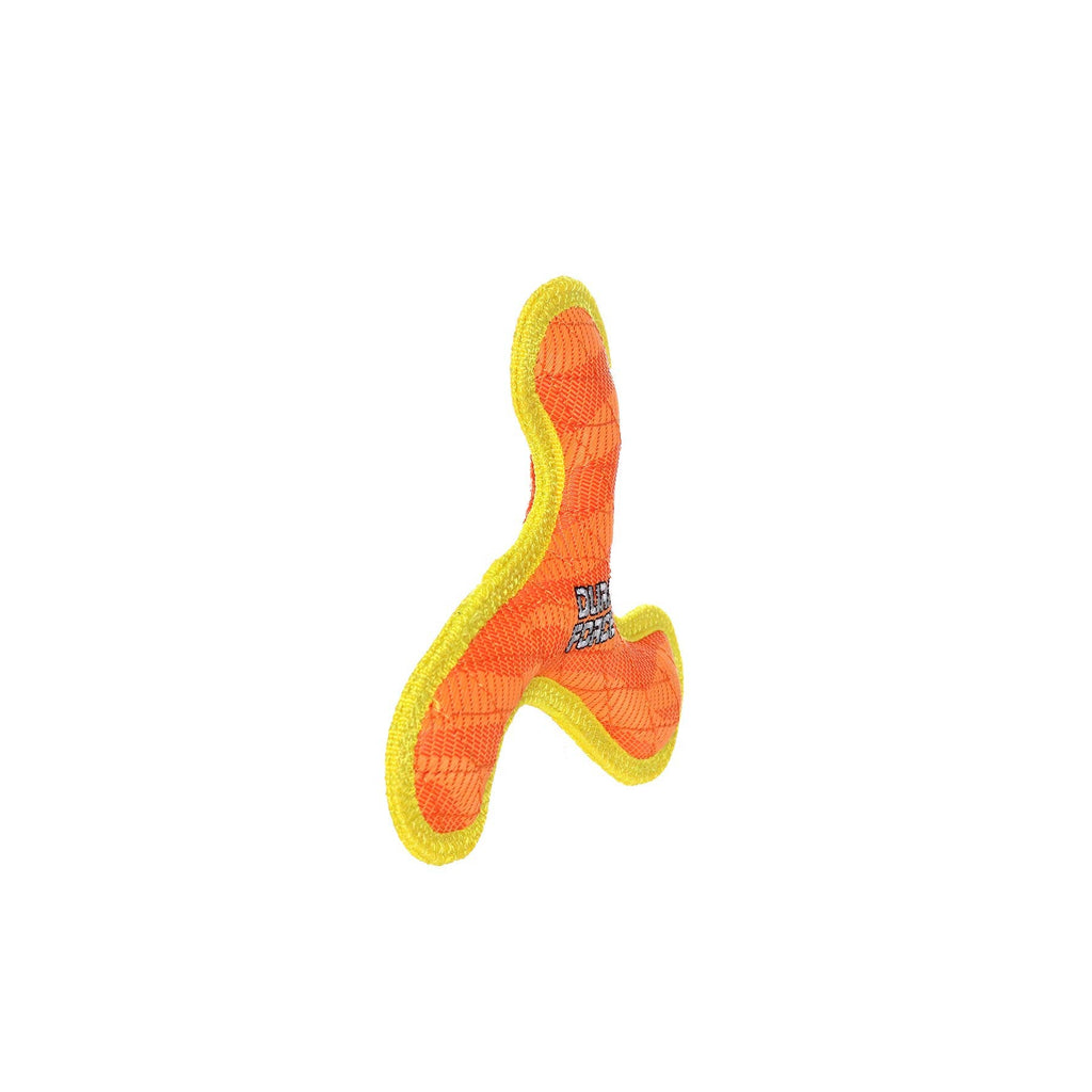 Tuffy Dog Toys - VIP Products - DuraForce Jr Boomerang - Orange, Durable, Squeaky Dog Toy - Dog.Dog.Cat.