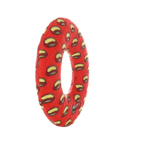 Tuffy Dog Toys - VIP Products - Mighty Ring - Red, Durable, Squeaky Dog Toy, No Stuffing - Dog.Dog.Cat.