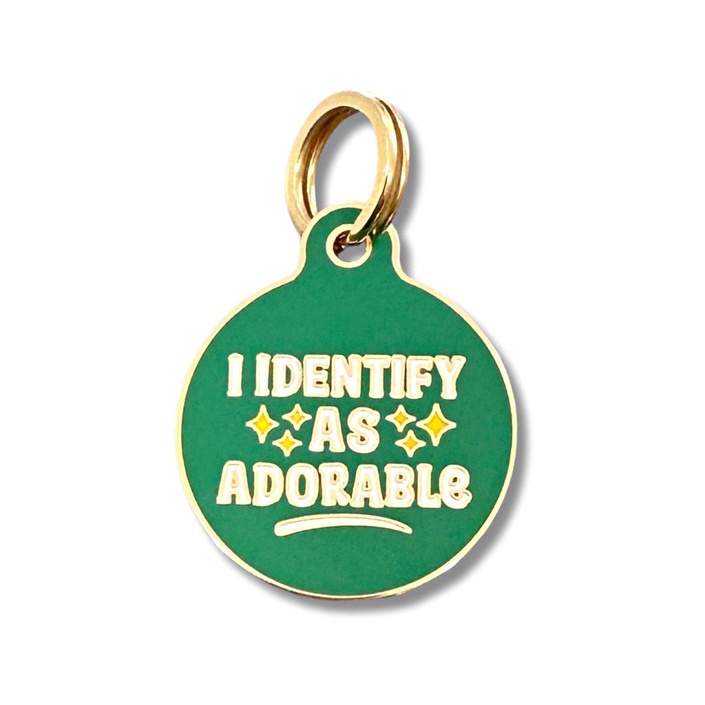Bad Tags - Dog ID Tag Personalized  - Identify as Adorable - Dog.Dog.Cat.