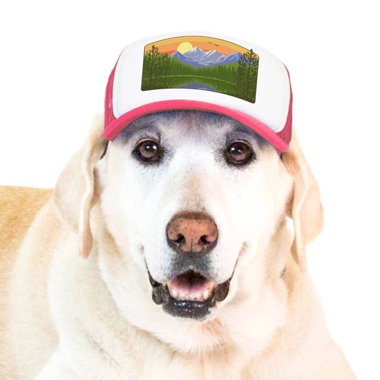 Mountain Lake Standard Lake Tahoe | Trucker Hat for Dogs - Dog.Dog.Cat.