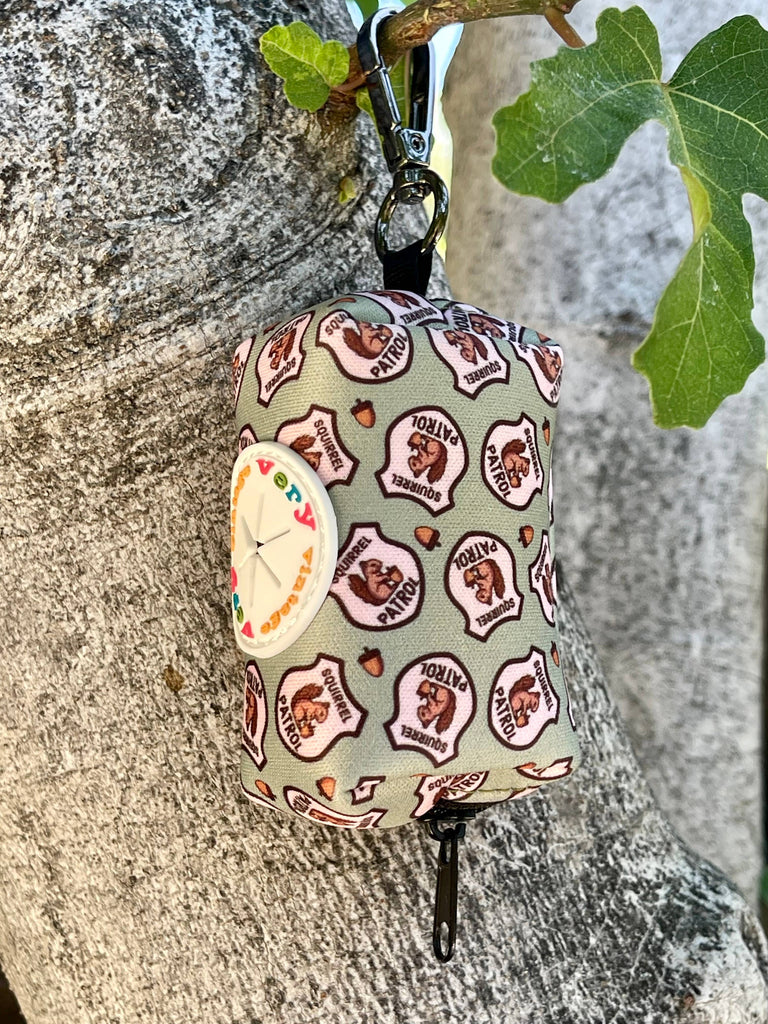 Squirrel Patrol – Recycled Eco-friendly Dog Waste Bag Holder - Dog.Dog.Cat.